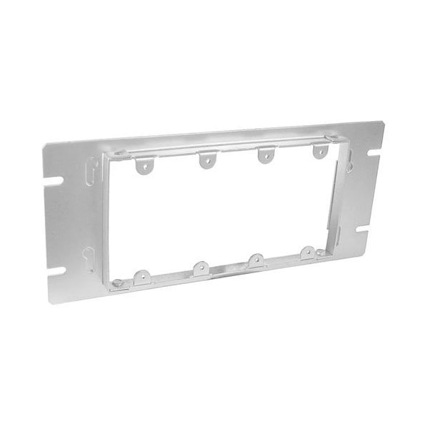 Southwire Electrical Box Cover, 4 Gangs, Galvanized Steel, Ring and Raised Cover - GBDC-124