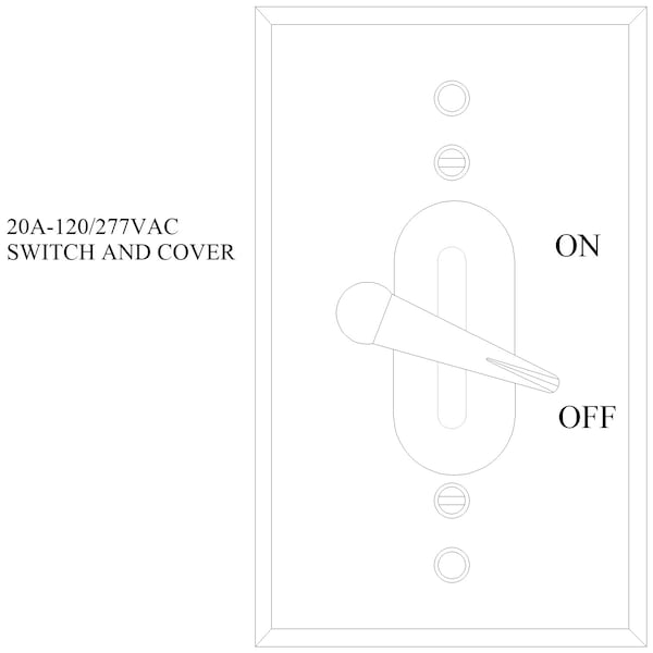 Mulberry Electrical Box Cover, Outlet Box Type, 1 Gang, Aluminum, Toggle Switch Cover - 30482