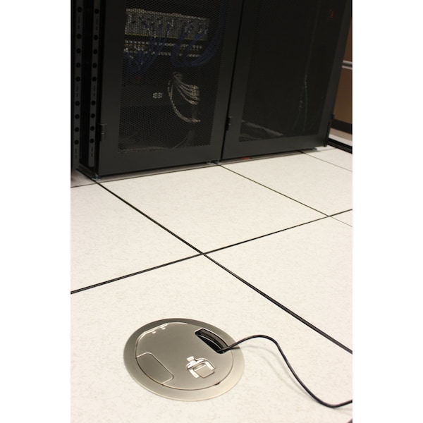 Hubbell Wiring Device-Kellems Electrical Box Cover, Round, Cast Aluminum - S1R6CVRNKL