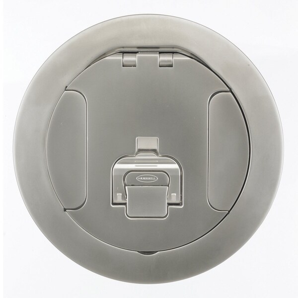 Hubbell Wiring Device-Kellems Electrical Box Cover, Round, Cast Aluminum - S1R6CVRNKL