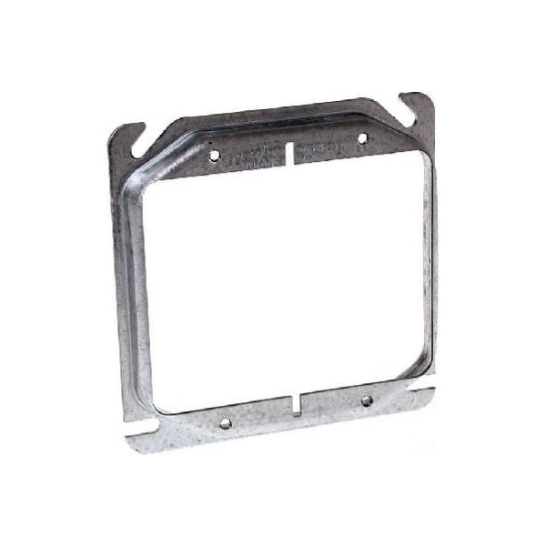 Racoorporated Electrical Box Cover, 2 Gangs, Square, Raised Cover - 8778