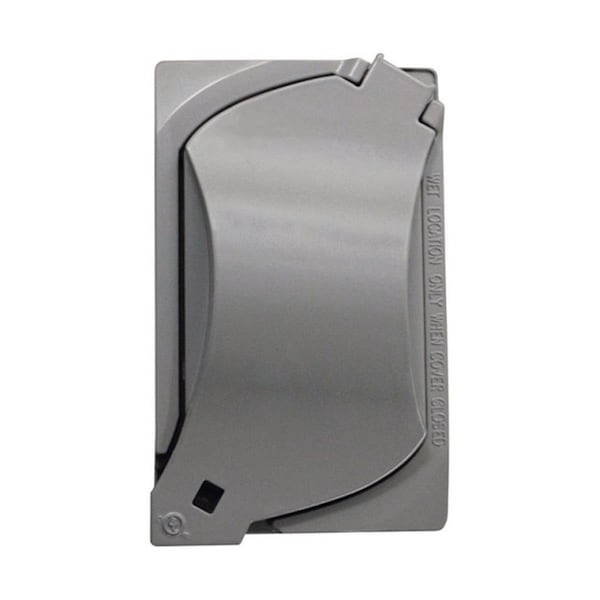 Gizmo 14147 1 Gang Weatherproof Universal Cover  Gray - GI149677