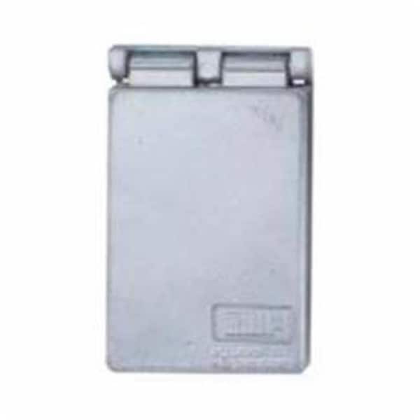 Teddico/Bwf Electrical Box Cover, 1 Gang, Die-Cast Metal, GFCI Cover - 1719285