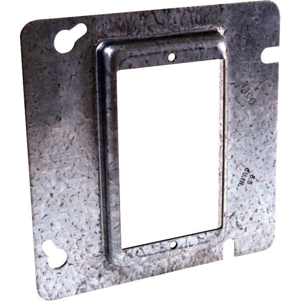 Raco Electrical Box Cover, 1 Gang, Steel, Raised Cover - 8837