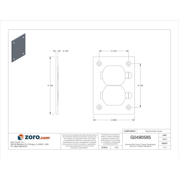 Hubbell Wiring Device-Kellems Floor Box Cover; 1 Gang, Rectangular, Aluminum, Duplex Flap - SA3825