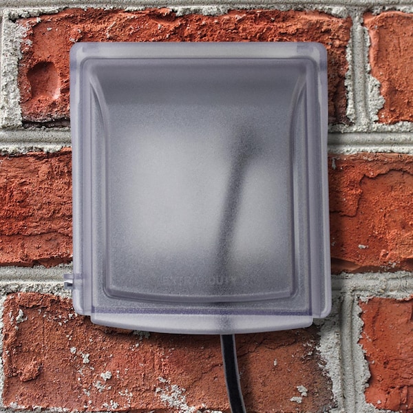 Sigma Engineered Solutions Electrical Box Cover, 2 Gangs, Non-Metallic, GFCI, Duplex and Round Receptacle Cover - 14425