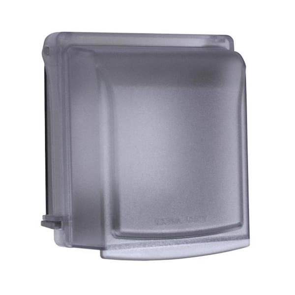 Sigma Engineered Solutions Electrical Box Cover, 2 Gangs, Non-Metallic, GFCI, Duplex and Round Receptacle Cover - 14425