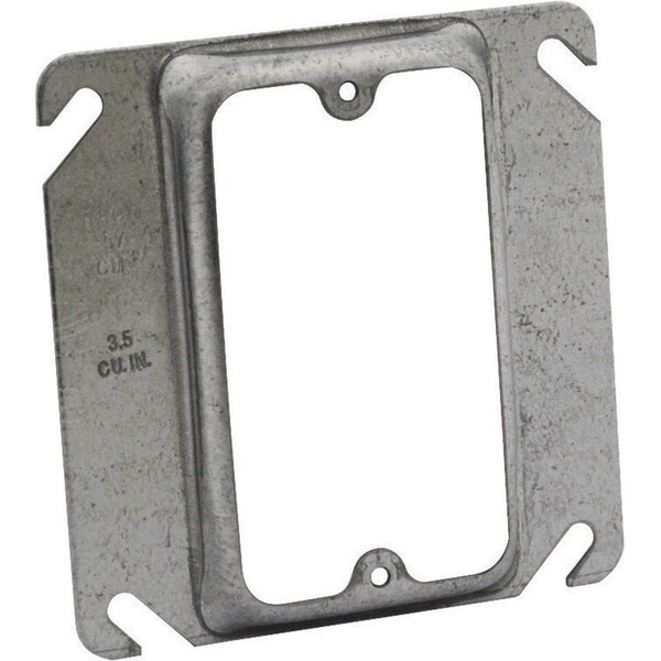 Raco Electrical Box Cover, 1 Gang, Steel, Raised Cover - 8772