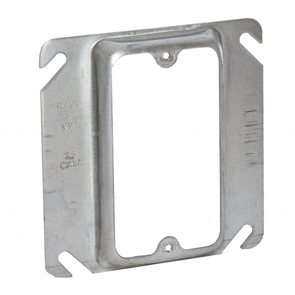 Raco Electrical Box Cover, 1 Gang, Steel, Raised Cover - 8772