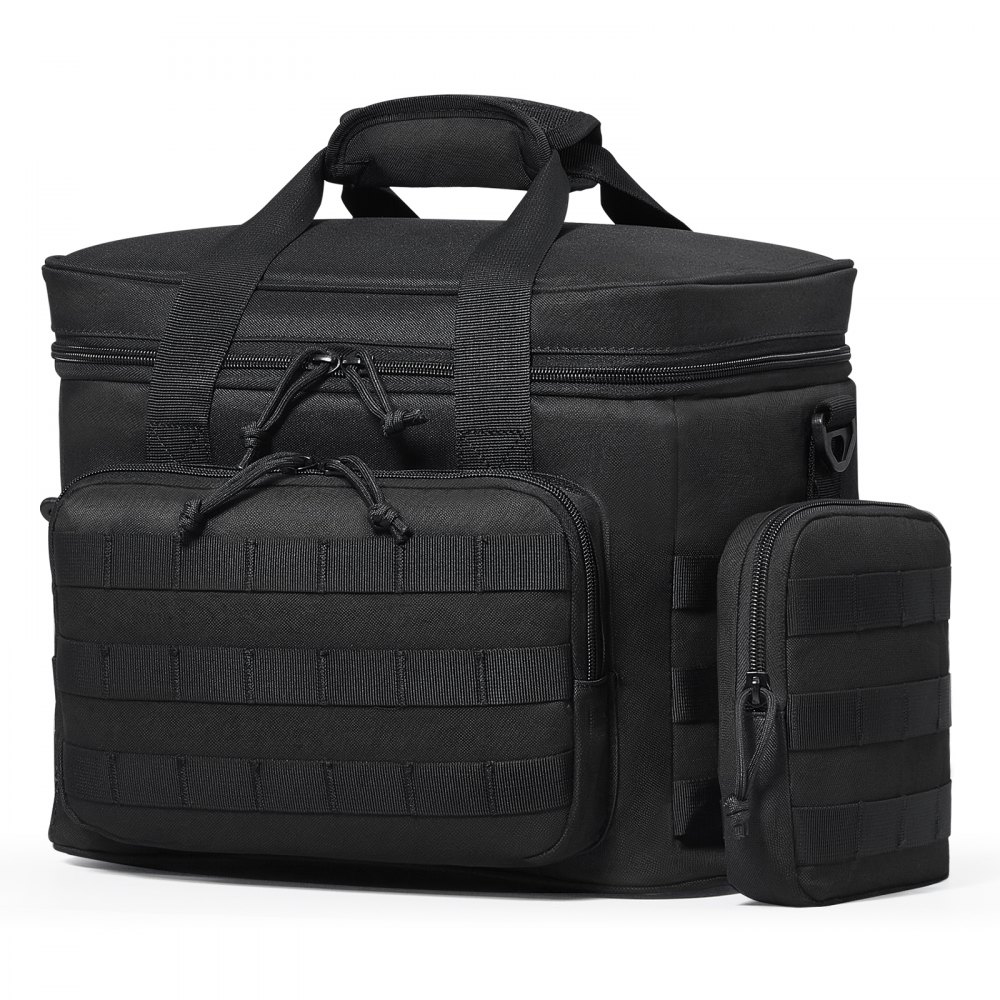 VEVOR Cooler Bag, 20L Insulated Lunch Bag with Molle Design and Multi-Pocket, 600D Cooler Lunch Box with Removable Storage Bags, Soft Cooler for Office, Picnic, Hiking, Beach or Beverage, Black - ZSLZBHS20L00GPOTNV0