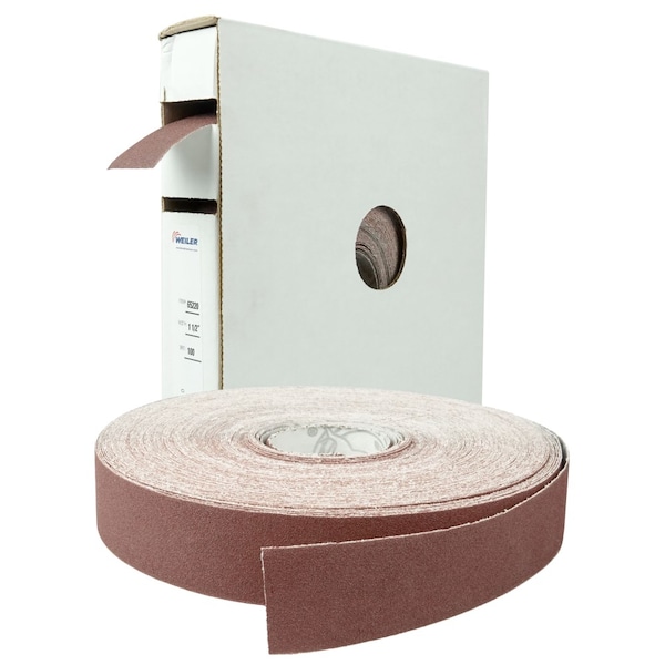 Rollo de lija abrasiva recubierta de 1-1/2" Weiler 100AO - 65220