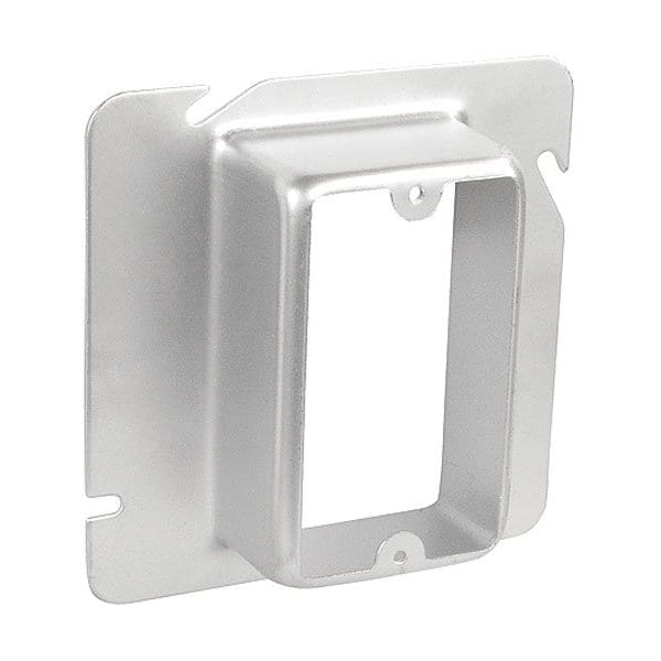 Southwire Electrical Box Cover, Square, Galvanized Steel, Ring and Raised Cover - 61-1-1/2