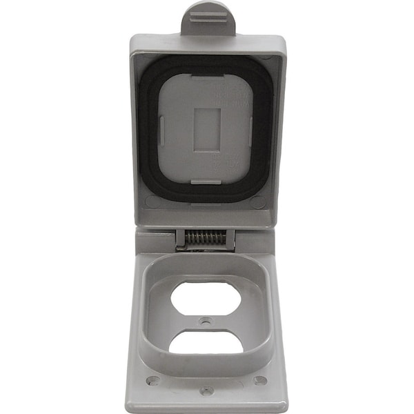 Cantex Cantex Rectangle PVC 1 gang 5 in. H X 2-7/8 in. W Box Cover - 5133352B