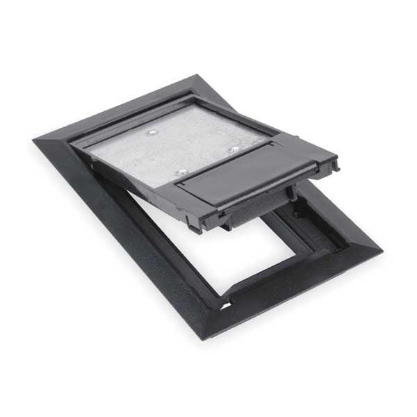 Steel City Electrical Box Cover, 1 Gang, Rectangular, PVC - 664-CST-SW-BLK