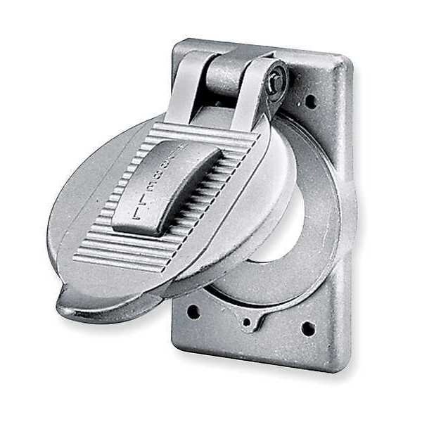 Hubbell Wiring Device-Kellems 1 Gang -Gang Vertical Weatherproof Cover, , Cast Aluminum - HBL7420
