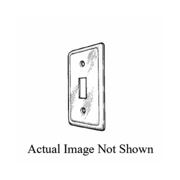 Mulberry Electrical Box Cover, 1 Gang, Galvanized Steel, Toggle Switch Cover - 10004