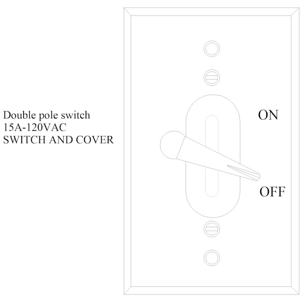 Mulberry Electrical Box Cover, 1 Gang, Aluminum, Toggle Switch Cover - 30490