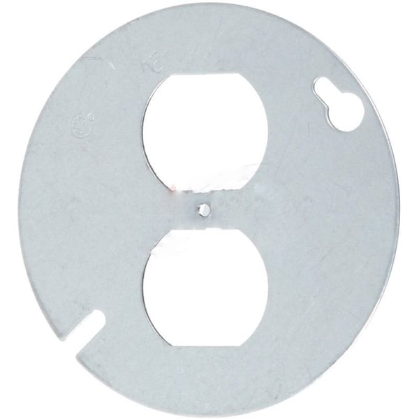 American Imaginations Electrical Box Cover, Wall Box Type, Round, Steel - AI-37159