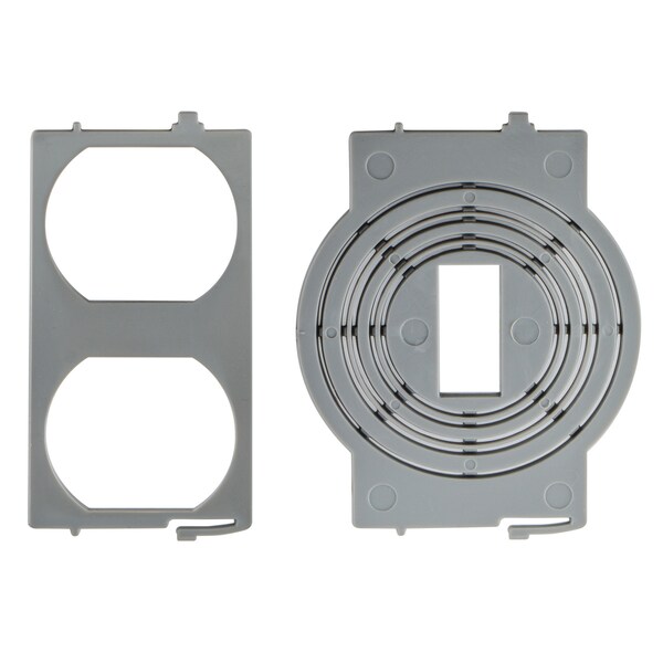 Hubbell Wiring Device-Kellems 1 Gang -Gang Vertical Electrical Box Cover, , Aluminum - WP262E