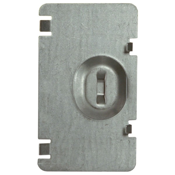 Raco Electrical Box Cover, Square Box Type, 1 Gang, Galvanized Steel, Flat Cover - 701F