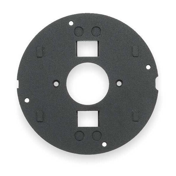 Hubbell Wiring Device-Kellems Floor Sub-Plate, 1 Gang, Round, Aluminum - S1SPTL