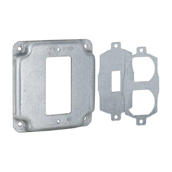 Hubbell-Raco 808U 1 Gang Square Steel Box Cover - 3554938