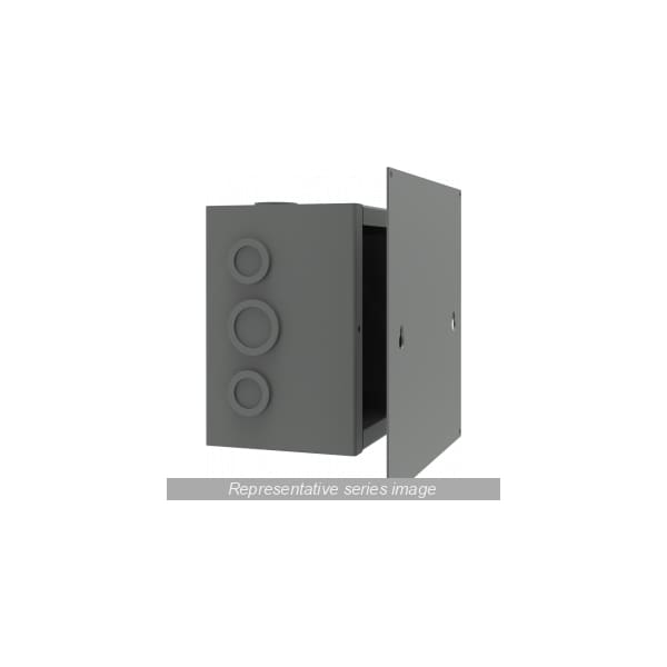 Hammond CS/CSKO Flush Cover Panel, Fits 10 x 10, Steel/Gray - CSFC1010