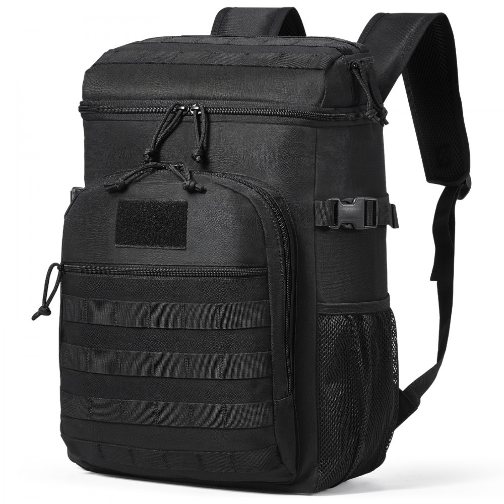 Cooler Bag, 25L Insulated Lunch Bag with Molle Design and Multi-Pocket, 600D Cooler Lunch Box with Removable Storage Bags, Soft Cooler for Office, Picnic, Hiking, Beach or Beverage, Black - ZSLZBHS25L00QA5GFV0