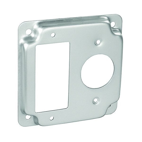 Southwire Electrical Box Cover, Square, Galvanized Steel, GFCI, Raised Cover - G1952