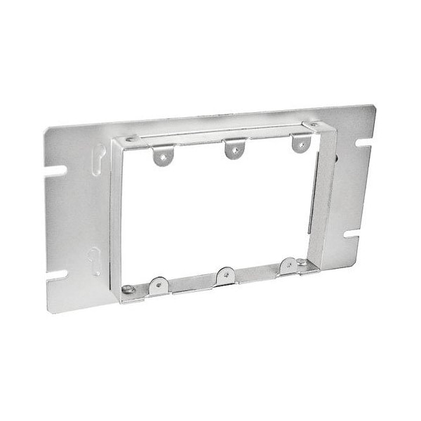 Southwire Electrical Box Cover, 3 Gangs, Galvanized Steel, Ring and Raised Cover - GBDC-343