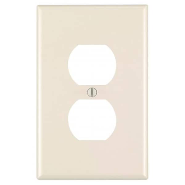 Leviton Leviton Mfg R56-78103-00T Light Almond Oversized 1 Gang Receptacle Wall Plate - R56-78103-00T