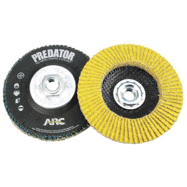 Disco de lija Arc Abrasives, 4-1/2 pulgadas, 40 G, 5/8-11, paquete de 10 - 71-10814AFK