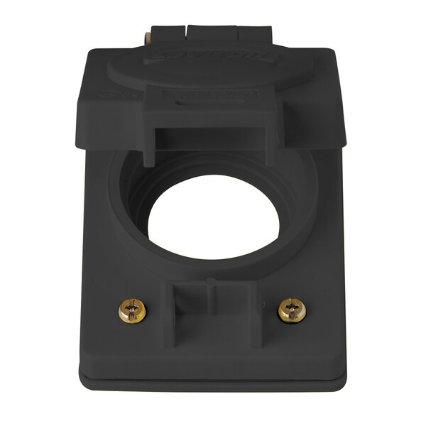 Leviton Electrical Receptacles 1 Gang Wetguard Fli Lid For 20A Rcp Blk - 60W04-B