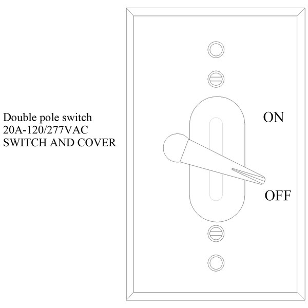Mulberry Electrical Box Cover, 1 Gang, Aluminum, Toggle Switch Cover - 30486