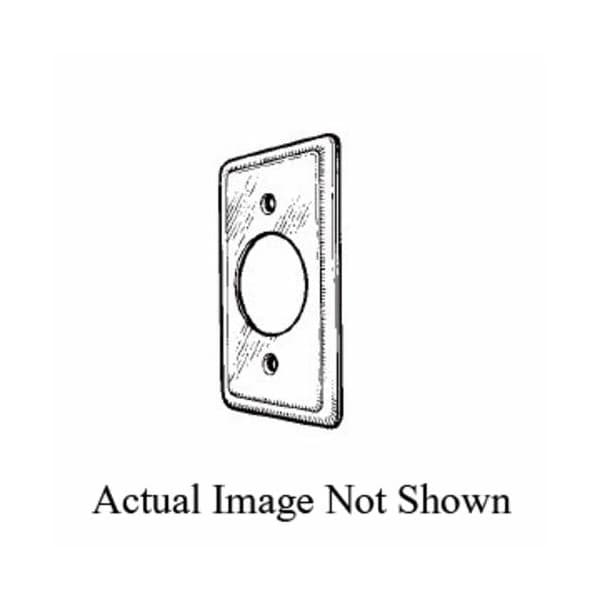 Mulberry Electrical Box Cover, 1 Gang, Galvanized Steel, Single Receptacle Cover - 10003