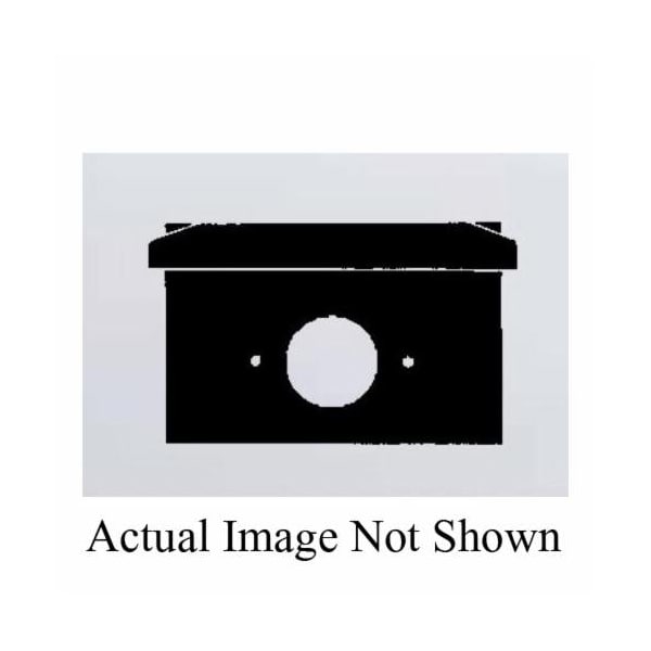 Mulberry Electrical Box Cover, Outlet Box Type, 1 Gang, Die-Cast Zinc, Single Receptacle Cover - 30507