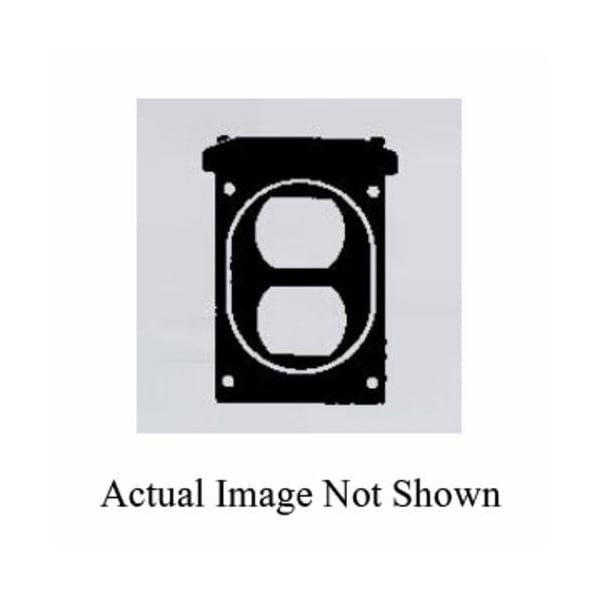 Mulberry Electrical Box Cover, 1 Gang, Aluminum, Duplex Receptacle Cover - 30523