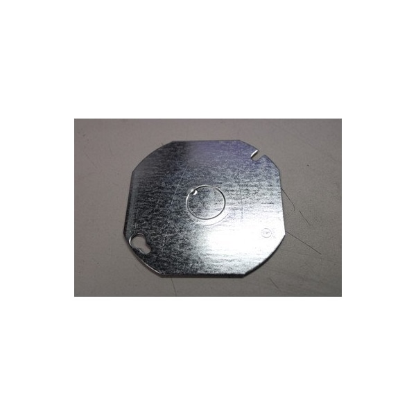 Orbit 4IN OCT. BOX STEEL COVER FLAT, 1/2IN KO - 4RBCK
