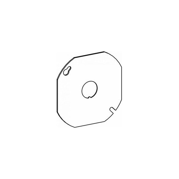 Orbit 4IN OCT. BOX STEEL COVER FLAT, 1/2IN KO - 4RBCK