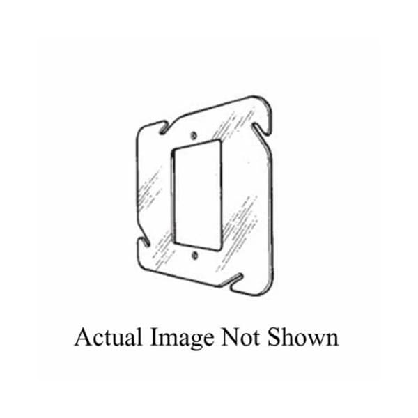 Mulberry Electrical Box Cover, 1 Gang, Galvanized Steel, Flat Cover - 11321