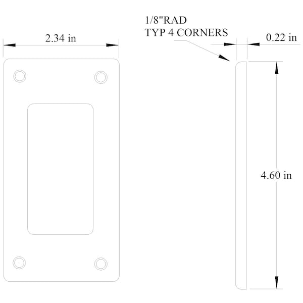 Mulberry Electrical Box Cover, 1 Gang, Steel, GFCI Receptacle and Raised Cover - 11609