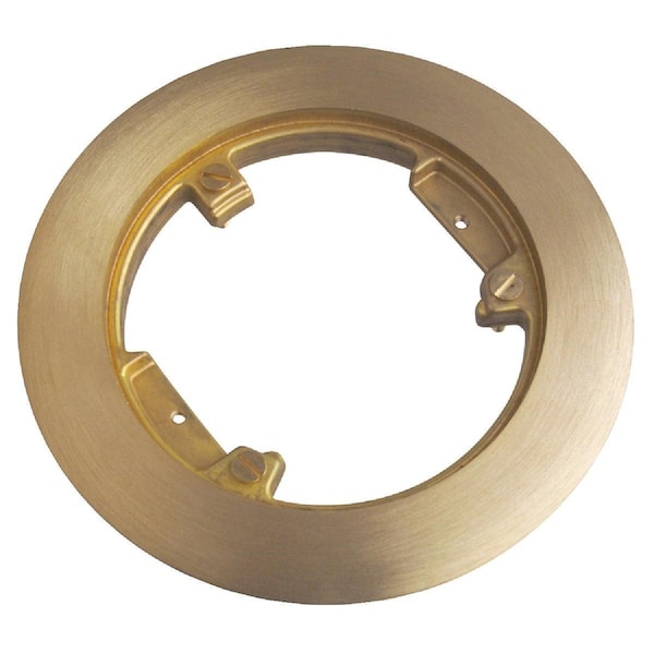 Abb Steel City 5-1/4 In. Polished Brass Model No. 68P Carpet Flange - P60CP