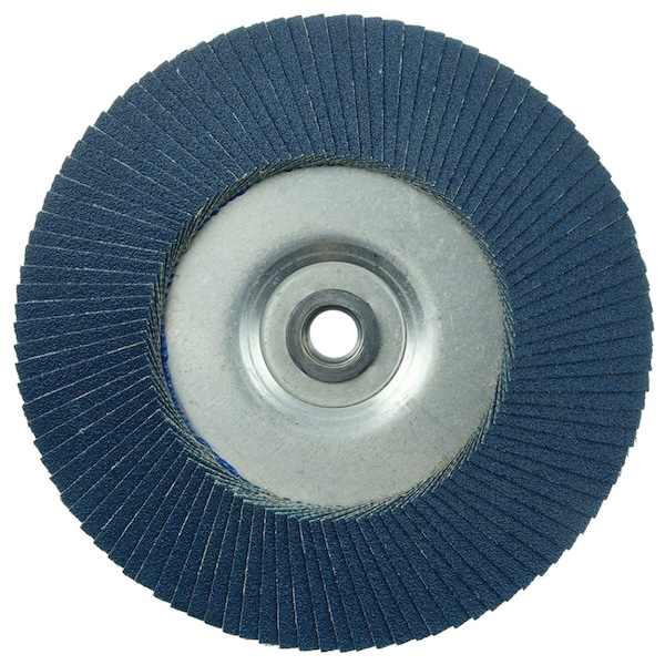 Disco de solapa Weiler 7" Tiger Disc, Cónico (TY29), 80Z, 5/8"-11 UNC - 50545.