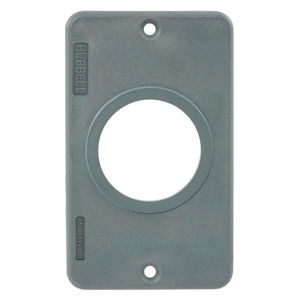 Hubbell Wiring Device-Kellems 1 Gang -Gang Vertical Electrical Box Cover, 2-13/64 in W, 3-51/64 in H - HBL3052