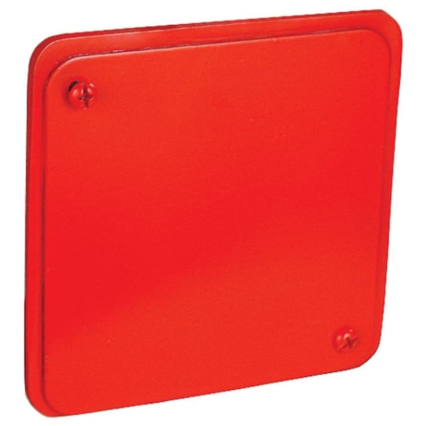 Southwire Electrical Box Cover, Square, Powder Coated Galvanized Steel - 52C1-VTRED