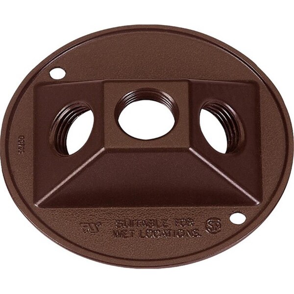 Sigma 14383BR 4.25 in. Bronze Weatherproof Outlet Box Cover - 3425436