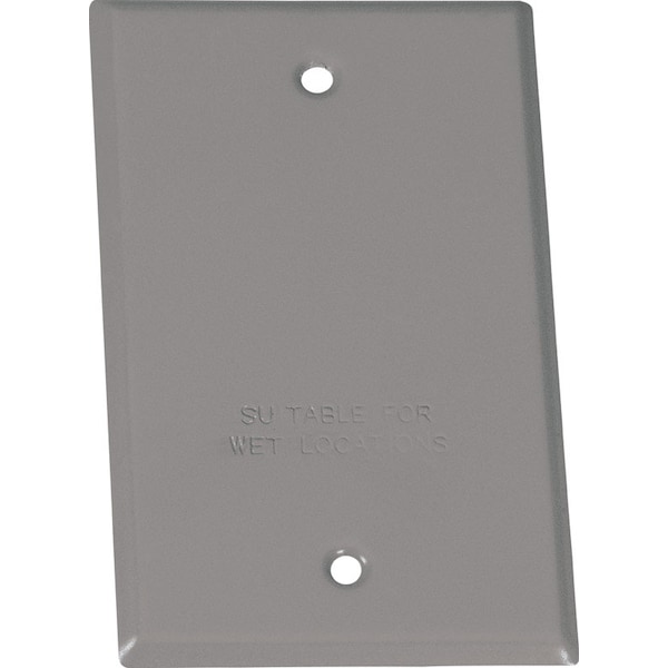 Sigma Engineered Solutions Electrical Box Cover, 1 Gang, Stamped Steel, Blank Cover - 14240