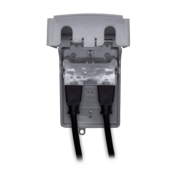 Sigma Engineered Solutions Electrical Box Cover, 1 Gang, Non-Metallic, GFCI and Duplex Cover - 14440