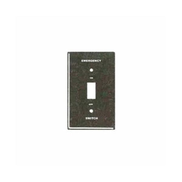 Mulberry Electrical Box Cover, 1 Gang, Steel, Toggle Switch Cover - 41052