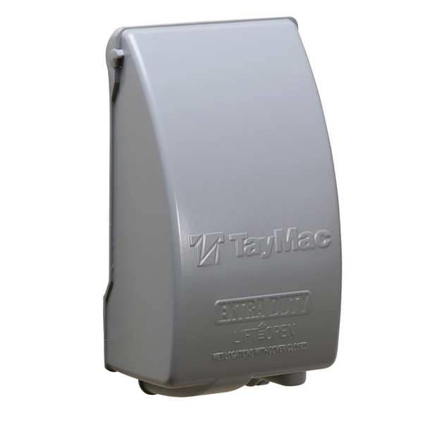Taymac Weatherproof Cover, Double Gang Box Type, 1 Gang, Die-Cast Aluminum, In-Use;Low Profile Cover - MX5280S